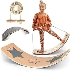 Kids Woody Star® Houten balansbord voor kinderen